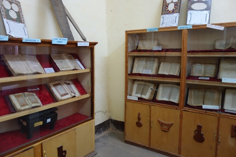 Just some of the books at the Harar National Museum.