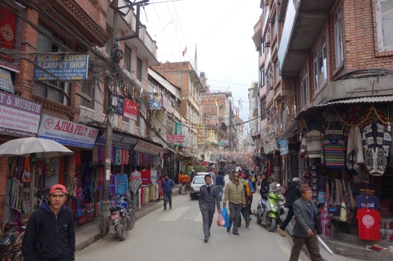Thamel is lined with every kind of shop a tourist might need.